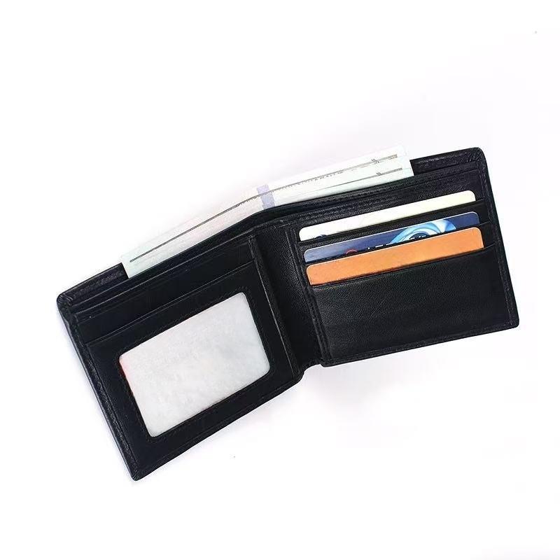 Men's Genuine Leather Bifold Wallet, Vintage Style 3D Dragon Pattern Design, Fashion Gift Choice, Stylish and Durable