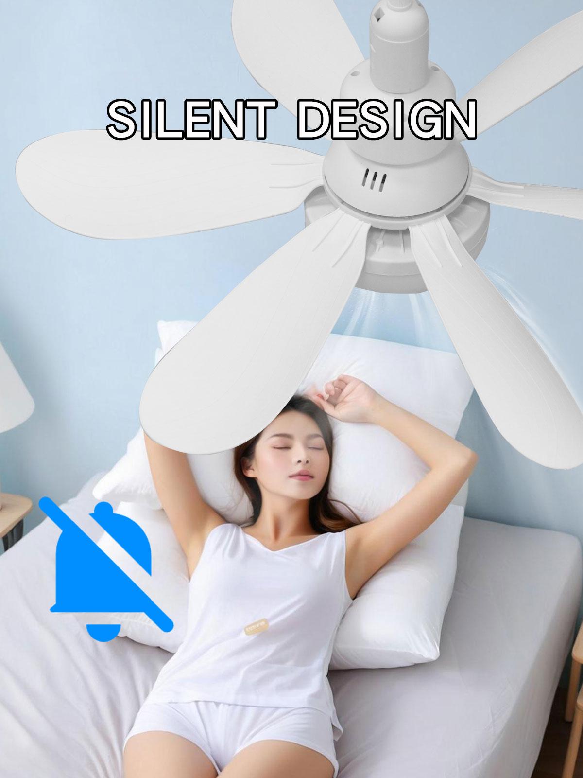 Quiet Ceiling Fans with Lights & Remote Control, Energy Efficient Design, Ideal for Bedrooms, Garages, Kitchens, Living Rooms