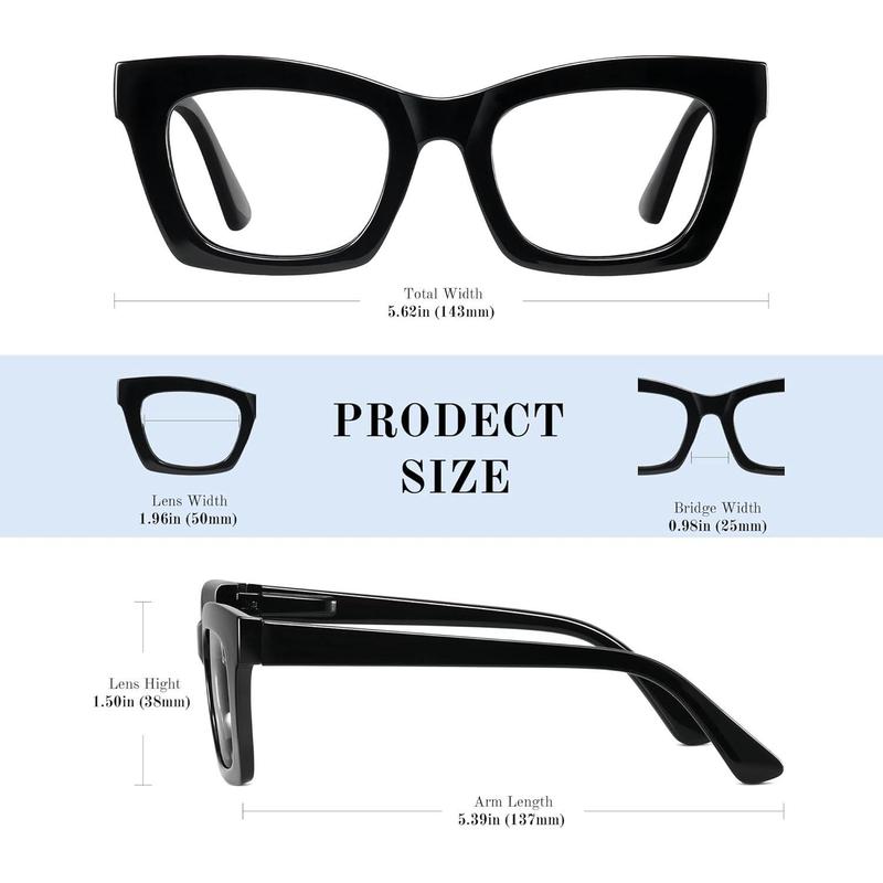 RESJOK 3 Pack Oprah Style Reading Glasses for Women Blue Light Blocking Square Fashion Readers with Spring Hinge Computer Eyeglasses