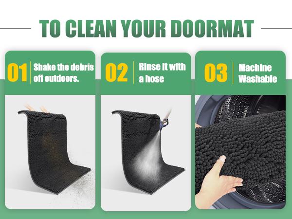 IM HOME Chenille Absorbent Outdoor Doormat, Washable Muddy Door Mats for Dog, Non Slip Dog Mat Pet Mat Indoor Doormat for Muddy Paw, Front Inside Door Mat for Entryway Machine Washable for Dog Mud Entryway Mat IM HOME Chenille Absorbent Outdoor Doormat, Washable Muddy Door Mats for Dog, Non Slip Dog Mat Pet Mat Indoor Doormat for Muddy Paw, Front Inside Door Mat for Entryway Machine Washable for Dog Mud Entryway Mat