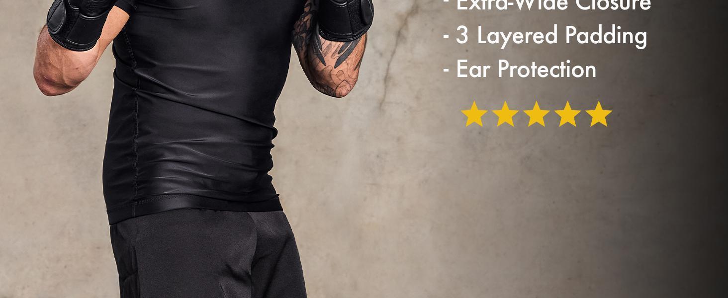 Men's Headgear For Boxing, Head Guard Gear For Boxing Sparring, Headgear For MMA, Training Helmet For Kickboxing, Muay Thai, Protective Gear For Fighting, Adjustable Face Protection For Fighting