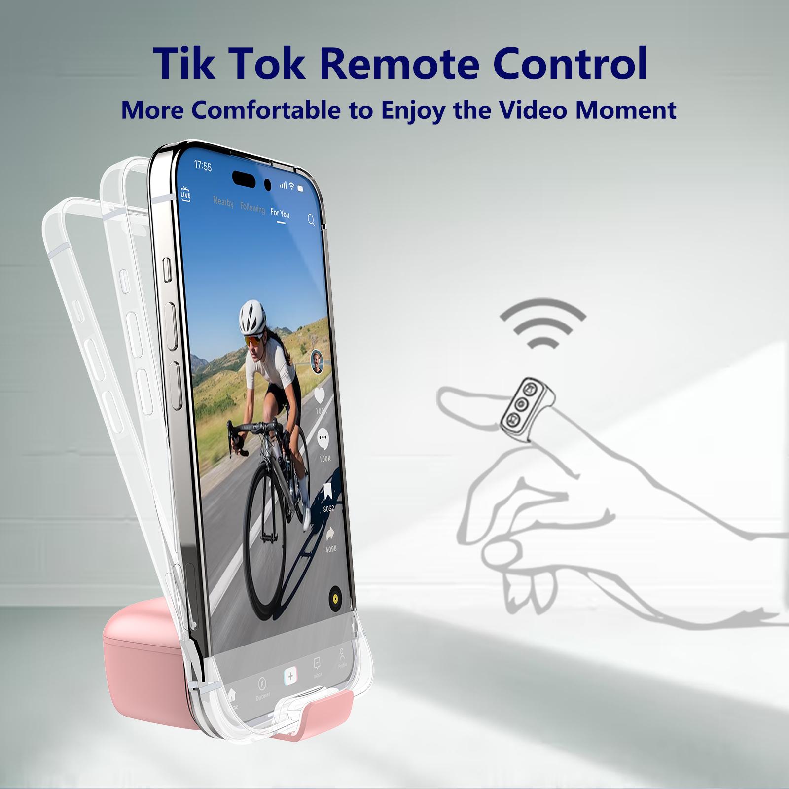 Xring Scrolling Ring Bluetooth Remote Control with A Phone Stand,Remote for Selfie,Video Record,Music Control,ebook for iPhone,iPad,Android,Smartphone