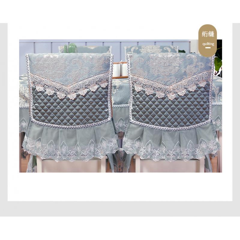 Soft Fabric Dining Room Combo Set, All-Round Chair Cover Stool Sleeve, Integrated Backrest Chair Cushion Cover, Multi-purpose Household Tablecloth for Dining Room Home Decor