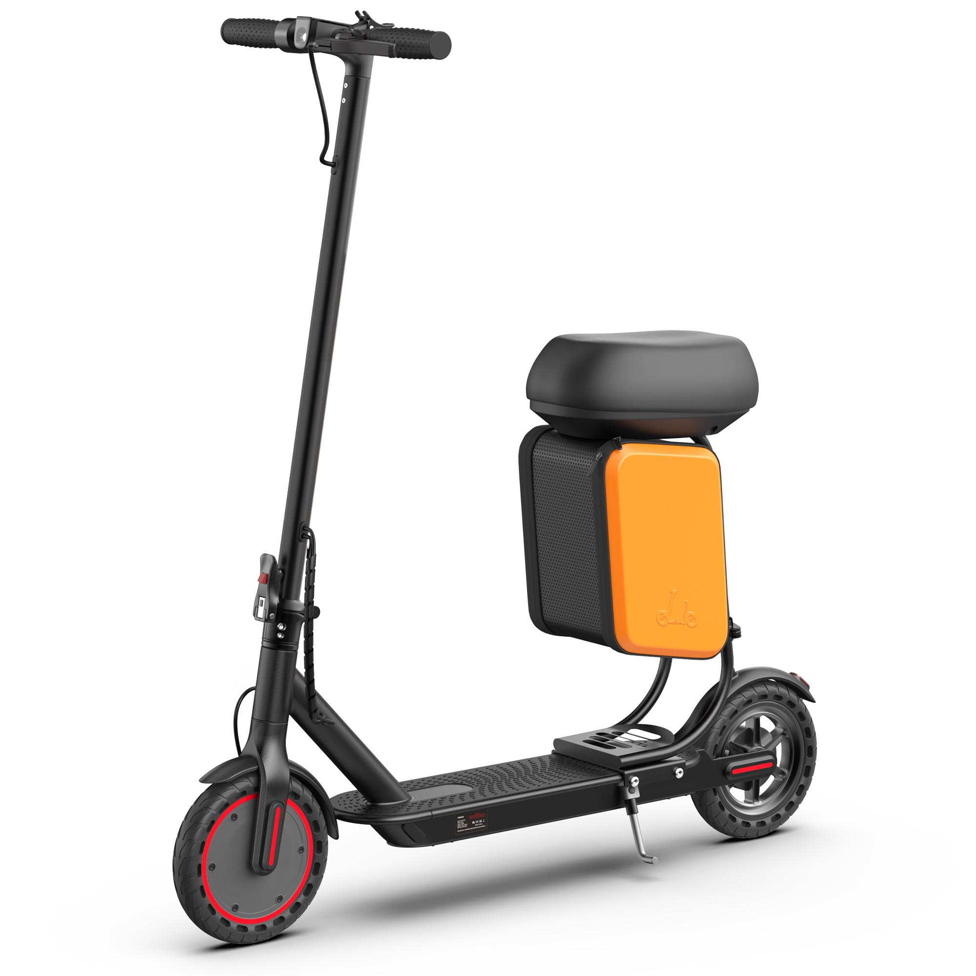 Electric Scooter for Adults – 19 MPH Top Speed, 350W Motor, Foldable Commuter Scooter with App Control, Seat and Bag