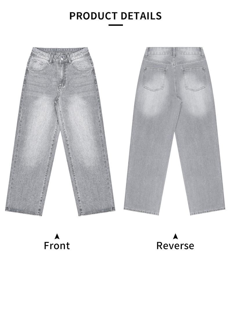 NVFelix Women's High Waisted Baggy Jeans H-Line Cut , Retro Style Loose Denim Pants for Daily Wear