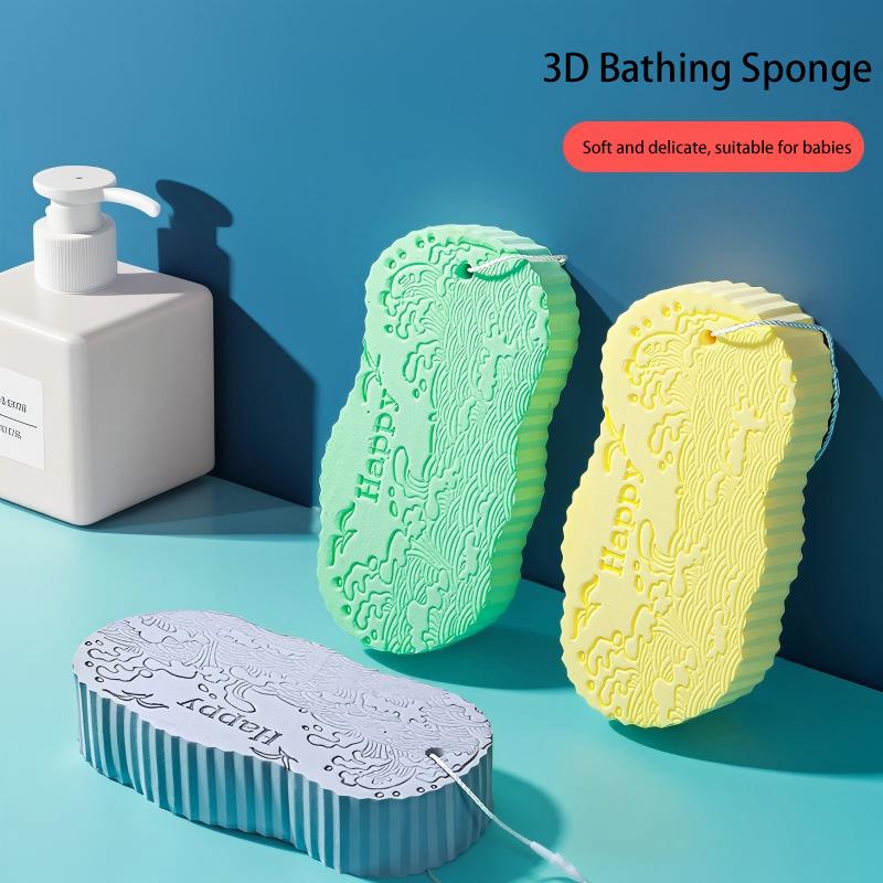 [2 count]Magic Exfoliating Bath Sponge, 3D Super Soft Exfoliating Bath Sponge, Skin Friendly and Reusable, Alternative to exfoliating Gloves, Random Color.Christmas gifts, New Year gifts, Black Friday