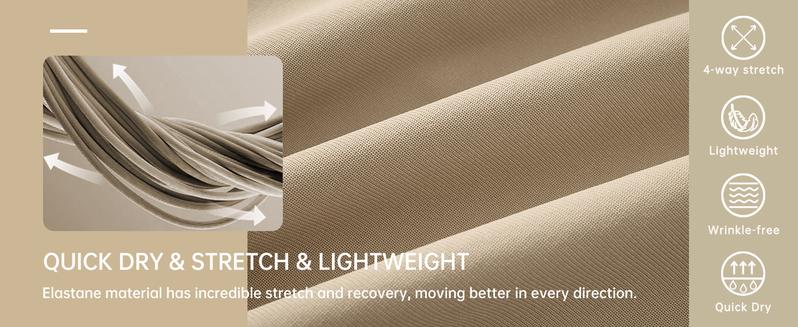 Willit Men's Golf Stretch Straight Leg Pants Quick Dry Work Business Casual Pants Fashion Outdoor Casual Pants No Ironing Men's Trousers