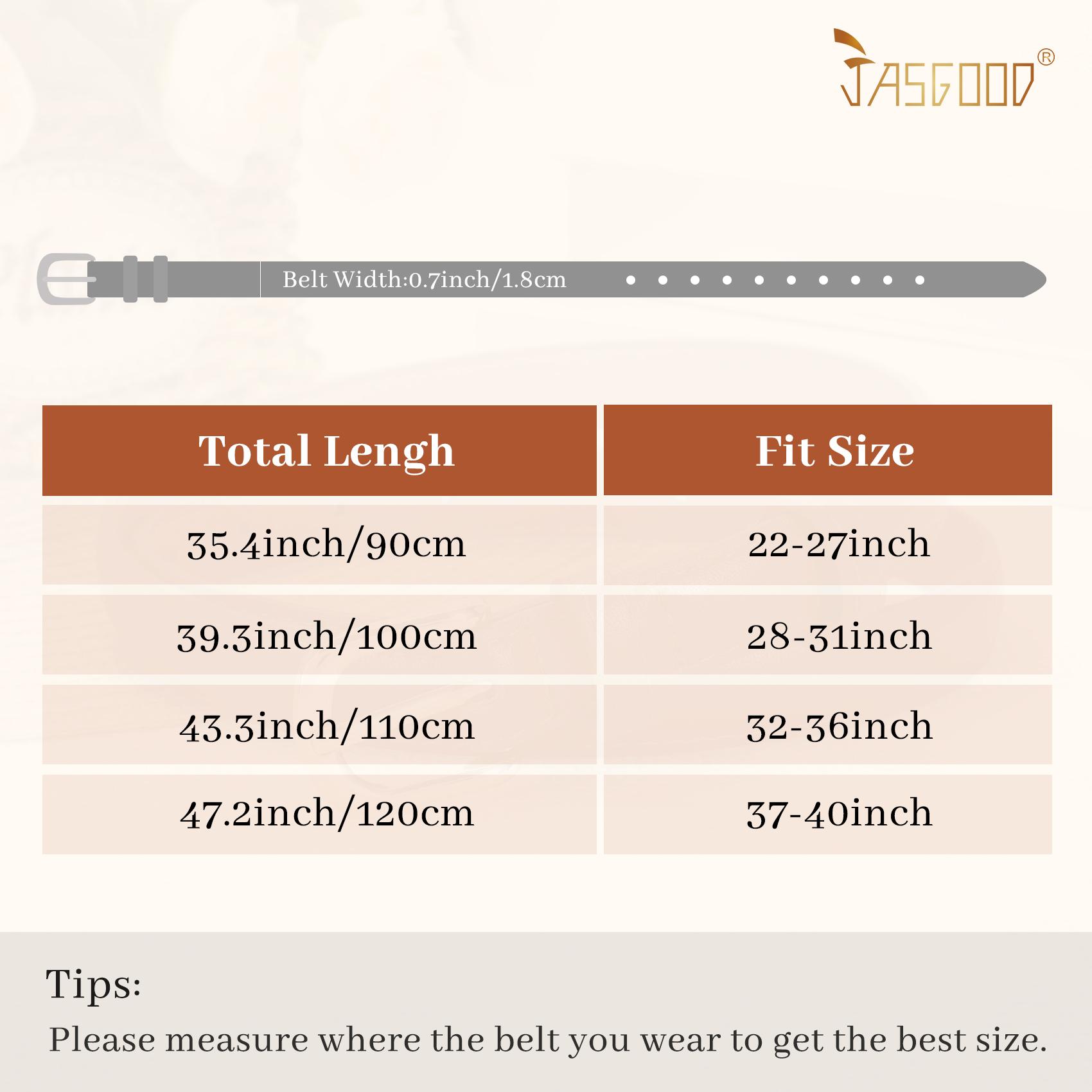 JASGOOD Womens Thin Leather Belt Fashion Skinny Faux Leather Belt for Jeans Pants Dresses