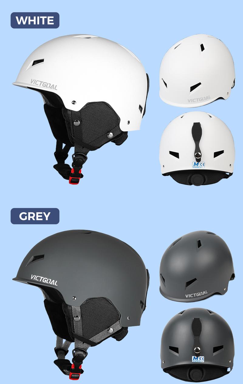 VICTGOAL Ski Helmet for Adults Youth Outdoor Snow Sports ,Snowboard Skateboard Helmet Half-covered Winter Snowmobile Helmet