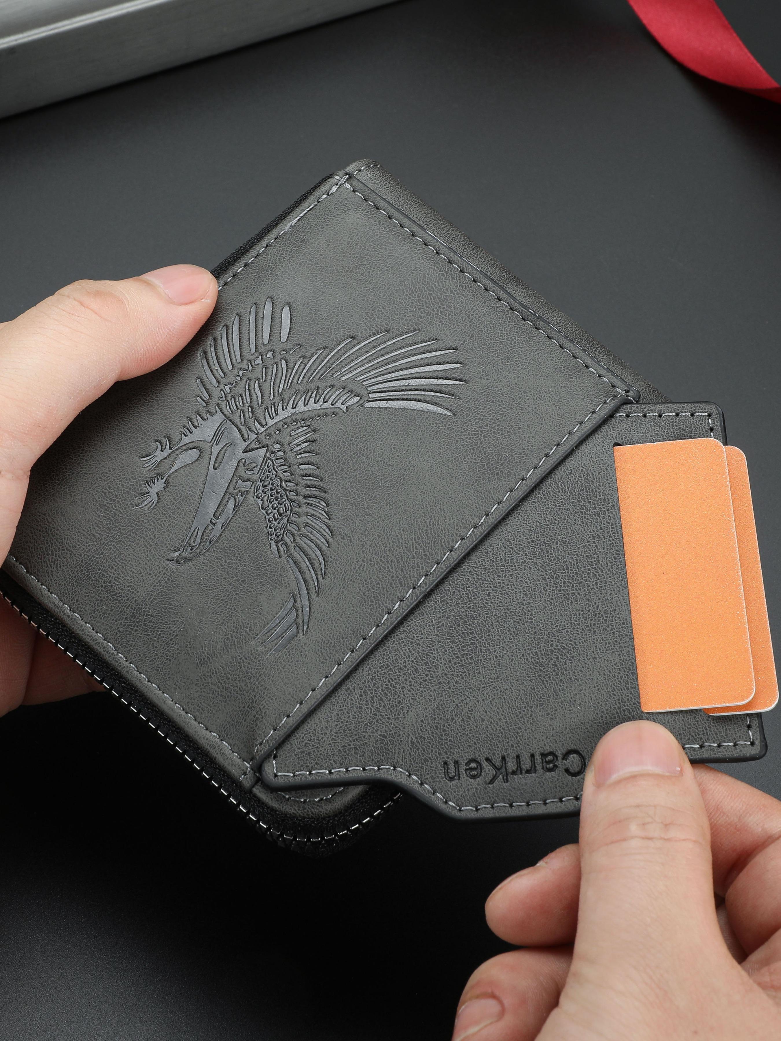 2026 Premium Eagle Embossed Leather Wallet for Men – New Slim Bifold Design with RFID Security, Multiple Card Slots & ID Window – Durable Genuine Leather Trifold Alternative for Business & Casual Use -RR 2026 Premium Eagle Embossed Leather Wallet for Men – New Slim Bifold Design with RFID Security, Multiple Card Slots & ID Window – Durable Genuine Leather Trifold Alternative for Business & Casual Use -RR