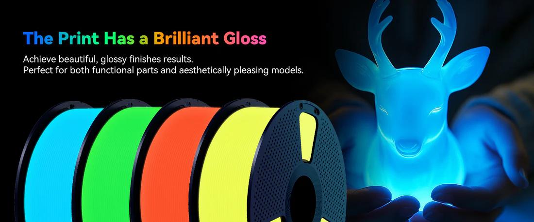 SUNLU Aesthetic Filament | PLA, PETG Series | Silk, Transparent, Rainbow/Multi-Color/Marble/Wood/Glow in the dark | Everything you desire is available