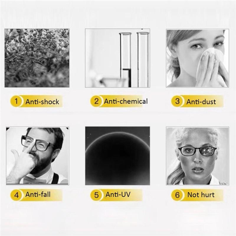 Protective Safety Glasses, Work Anti Dust Eye Anti-fog Goggles, Transparent Goggles, Eye Protect Glasses for Men & Women