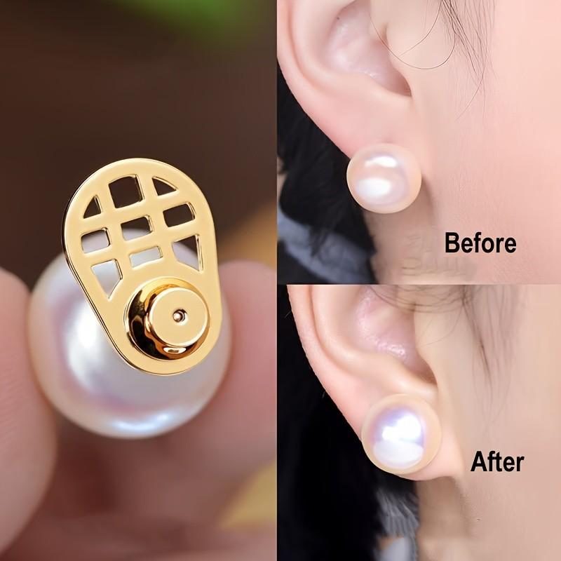 2pcs Set New Earring Backs, Durable, Shape Earring Enhancer, Suitable for Heavy Earrings, Locking Earring Back Replacement, Jewelry Gift for Women