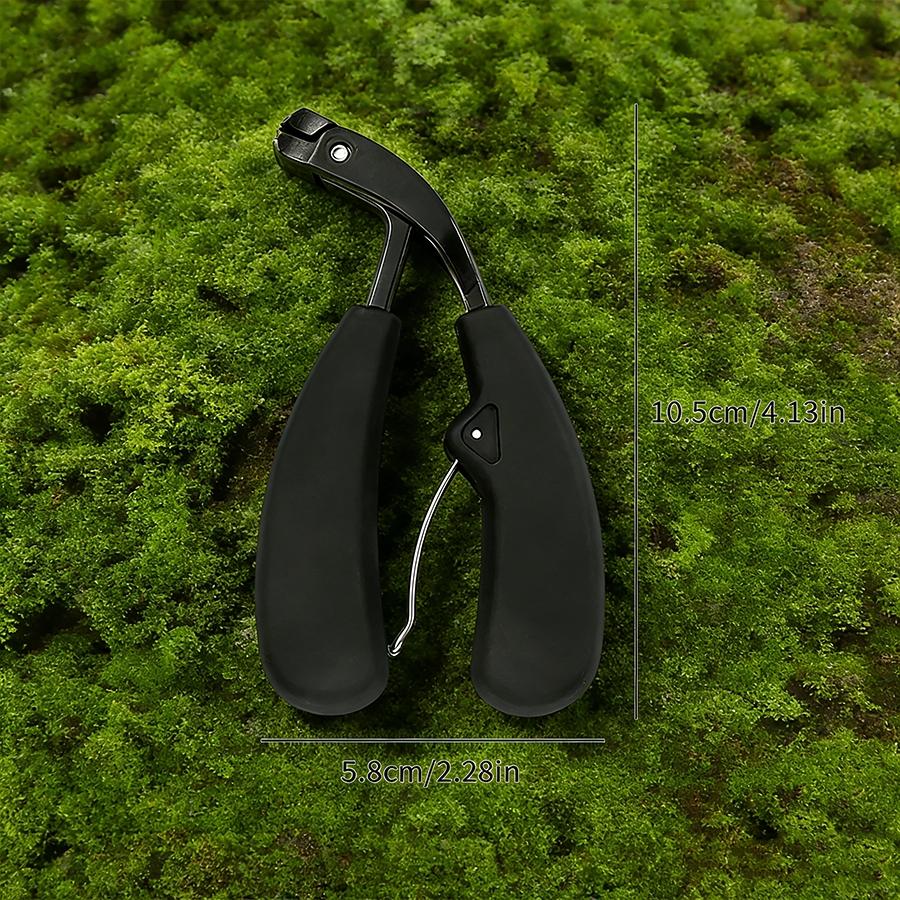 Large Opening Curved Nail Clippers, Triple Anti-Splash Storage Heavy Duty Trimmer for Thick Toenails and Elderly Daily Use