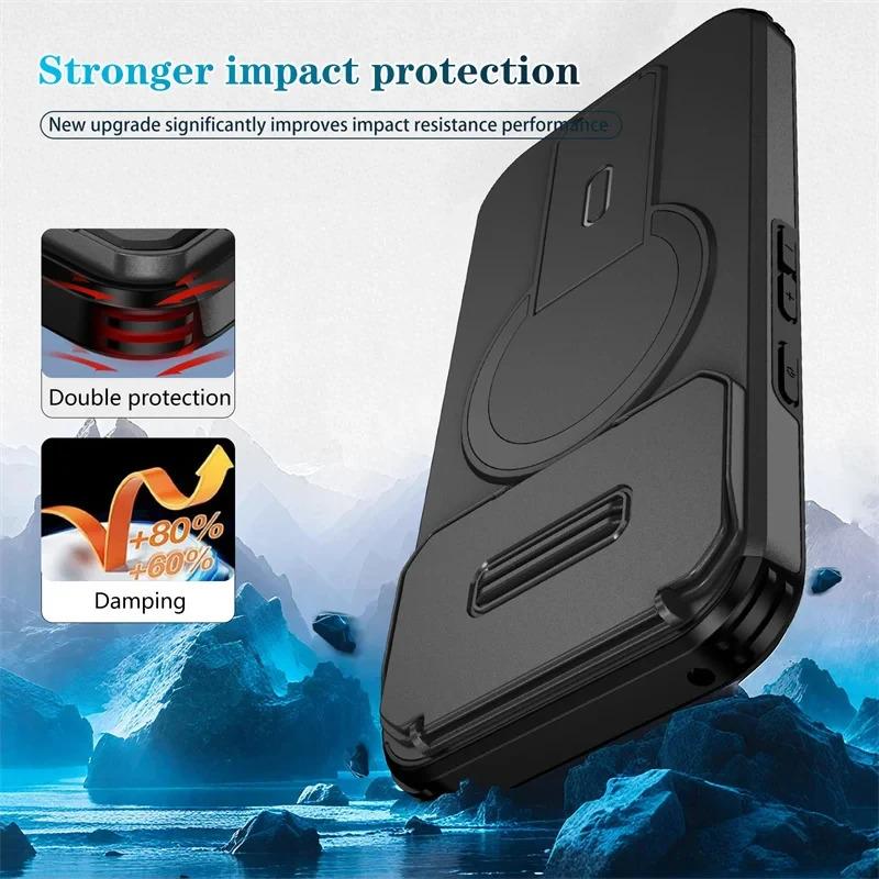 Lens Protect Magnetic Kickstand Phone Case For Google Pixel 10 10Pro 9 Pro 9Pro XL 9A 8a Wireless Charging Shockproof Back Cover