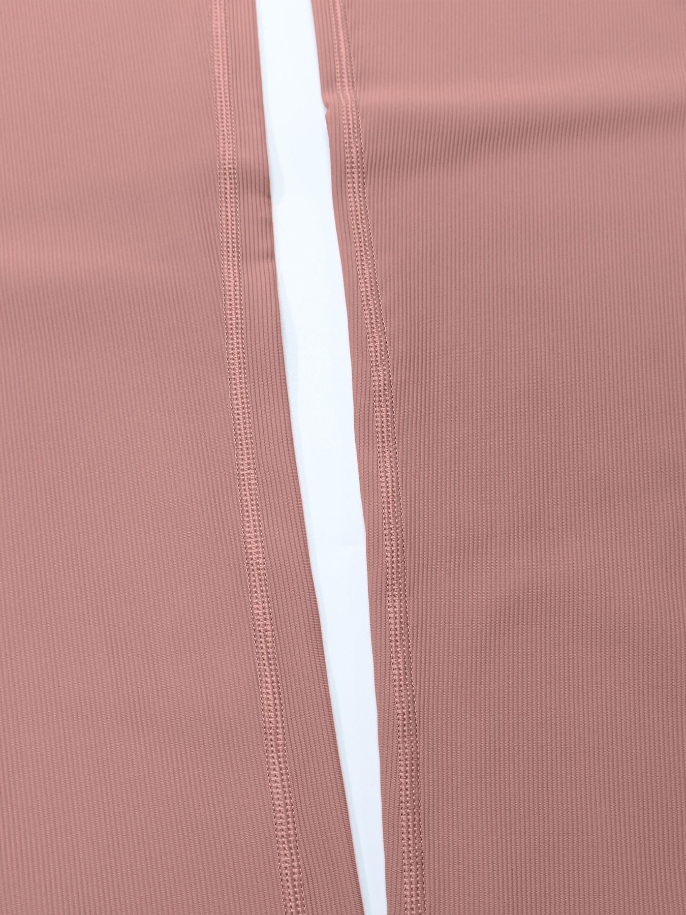 Women’s High Waist Ribbed Flare Yoga Pants, Soft Slim-Fitting Tummy Control Plain Leggings, Stylish Sporty Design with Cross Front Details