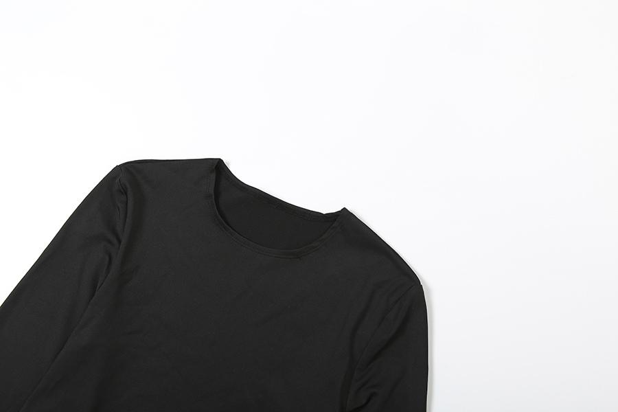 DOUCIU Trendy And Personalized Street Hip-Hop Sports Casual Streetwear Tracksuit Set Stretchy Suit Set Solid Color Basic Women'S Thin Long Sleeved Crop Top Paired With Adjustable Perforated Drawstring Pants Two-Piece Set