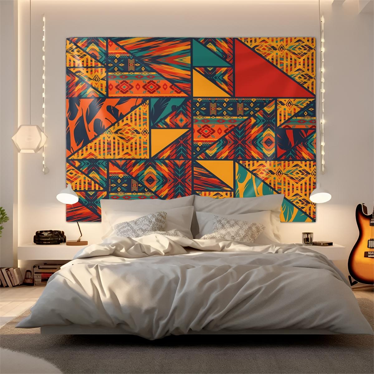 1 Pcs Boho Paisley Printed Tapestry, Vintage Ethnic Style Wall Hanging, HD Digital Print Tapestries, Soft Durable & Lightweight, Ideal for Bedroom, Living Room, Dorm, Studio Decor, Trendy Bohemian Home Decor Tapestrys