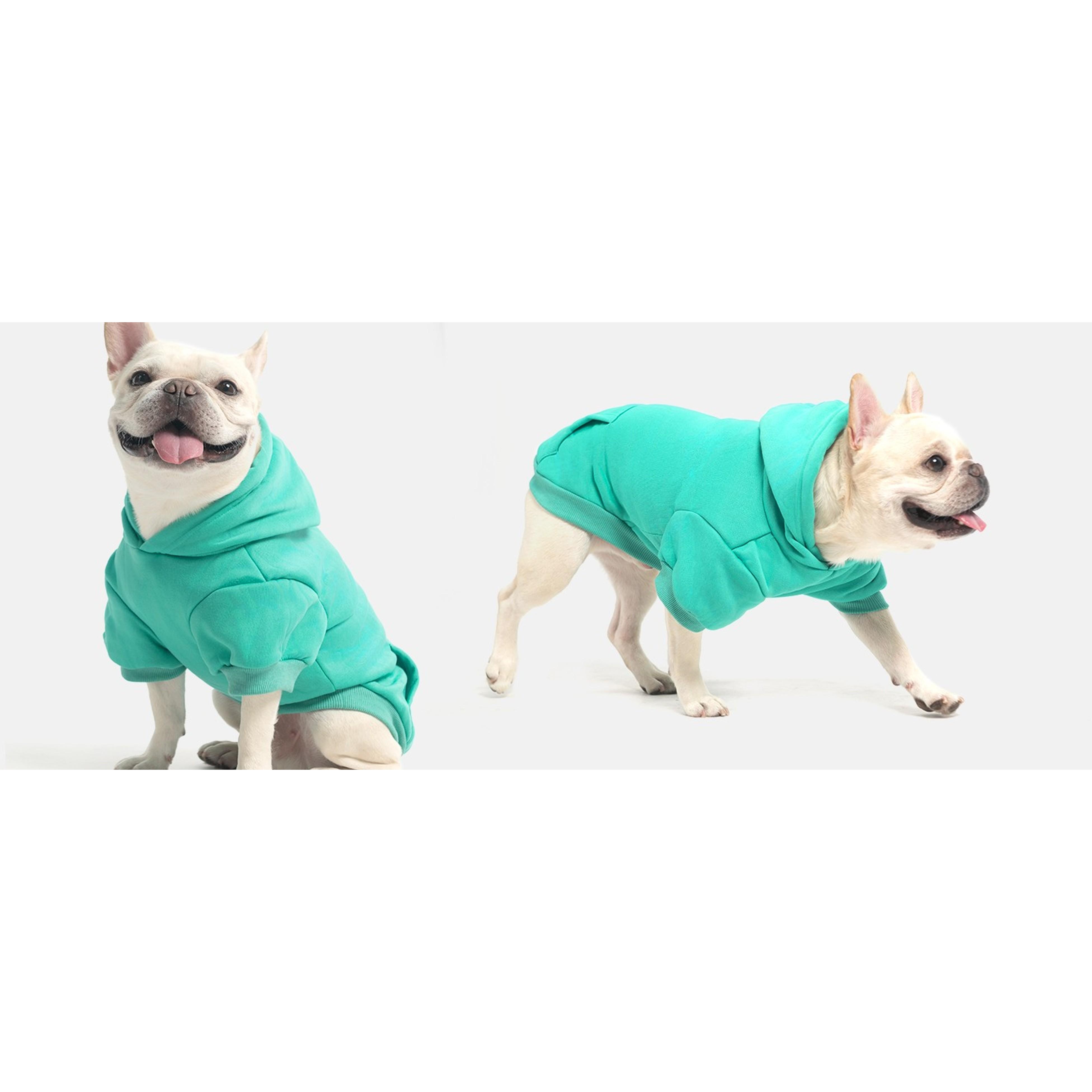 Dog Hoodie for Large Medium Small Dogs, Soft and Warm Pet Sweater with Leash Hole and Pocket Boy Girl, Puppy Fall Winter Jacket Clothes, French Pitbull Cold Weather Coat Sweatshirt, Grey XL Dog Hoodie for Large Medium Small Dogs, Soft and Warm Pet Sweater with Leash Hole and Pocket Boy Girl, Puppy Fall Winter Jacket Clothes, French Pitbull Cold Weather Coat Sweatshirt, Grey XL