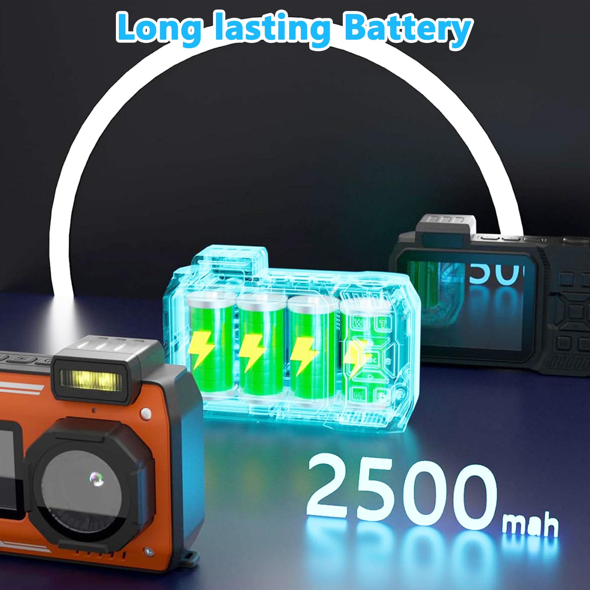 4kdigitalcamera,65 MP waterproof camera , 10 meters underwater camera snorkeling,Resolution travel vlogging camera,Summer Gift High