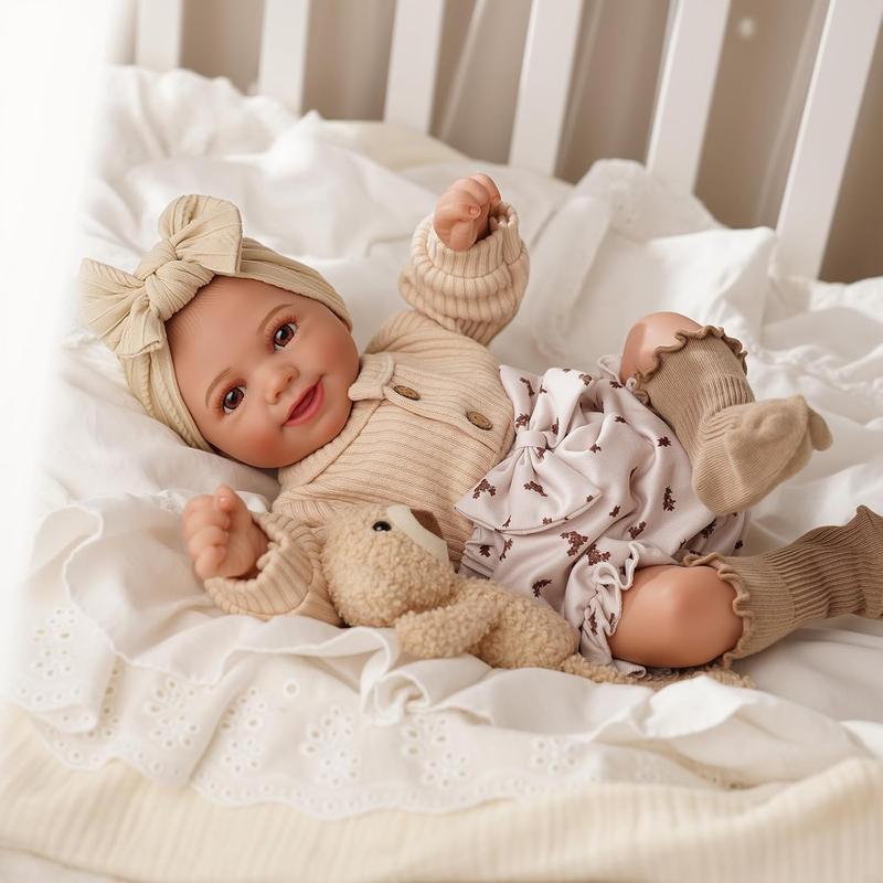 Babeside 20 Inch Reborn Doll Set with Cloth Body and Vinyl Limbs, Unisex Gift Box Included, Perfect for Christmas New Year Birthday Gifts, Soft Dolls