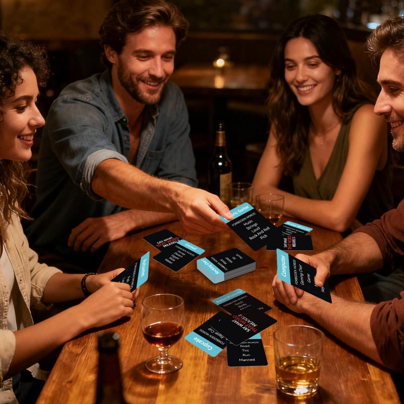 New 50-card adjective board game toy card party gathering multiplayer interactive card toy for couple adults