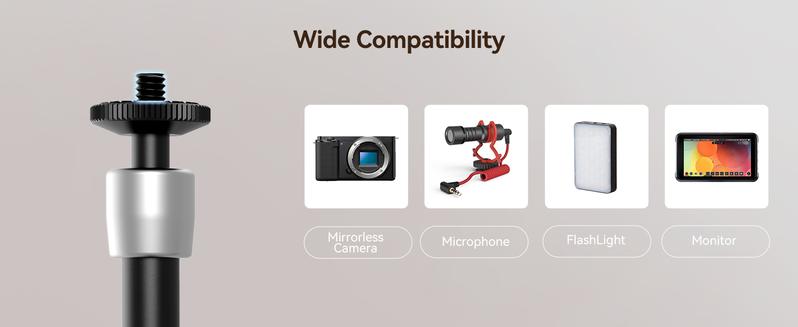 SmallRig Magic Arm w Clamp, Overhead Phone Mount, Flexible Desk Camera Mount & Clamp, Articulating Friction Boom Arm w Thread Adapter, for Light, Webcam, Mic, Action Camera,for Content Creators,Gimbal Stabilizer Tech Gimbal 4766