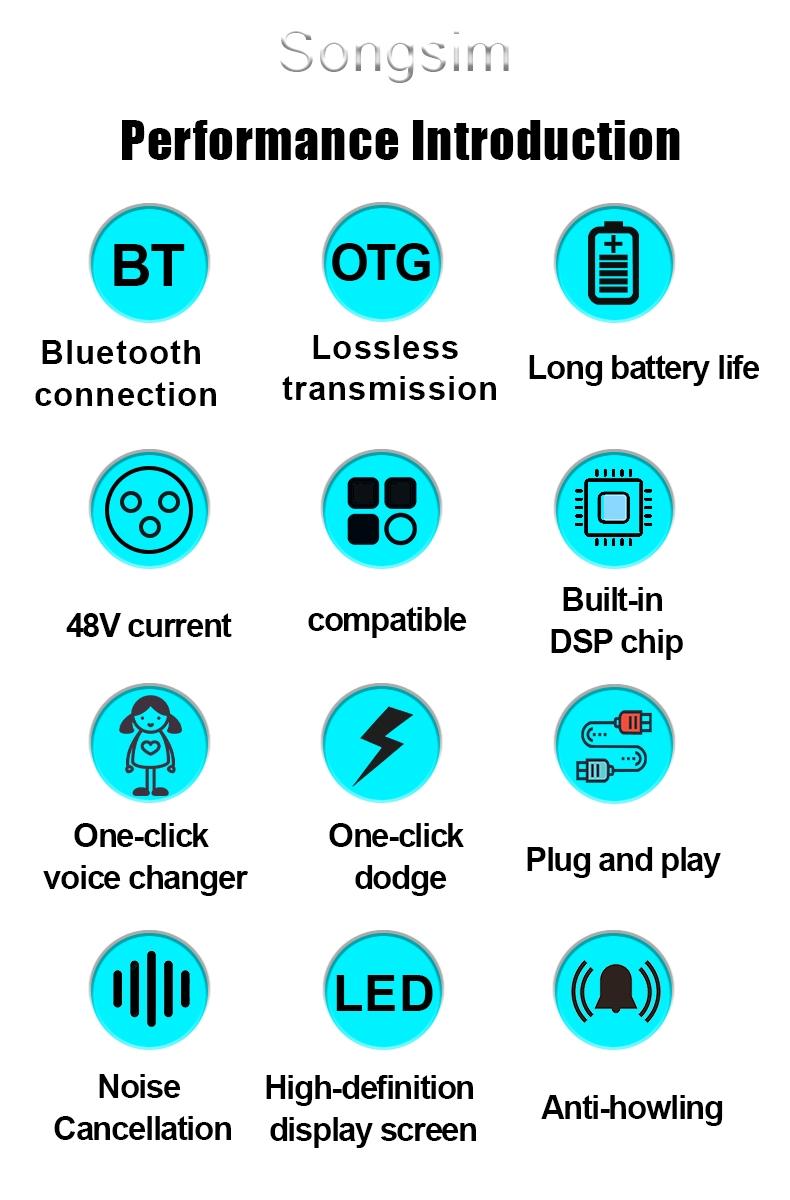 X7 Professional Streaming Sound Card, Mixer Sound Card, Full Metal Body, 48v Phantom Power, Clear No Noise, High-Quality Audio Recording & Output