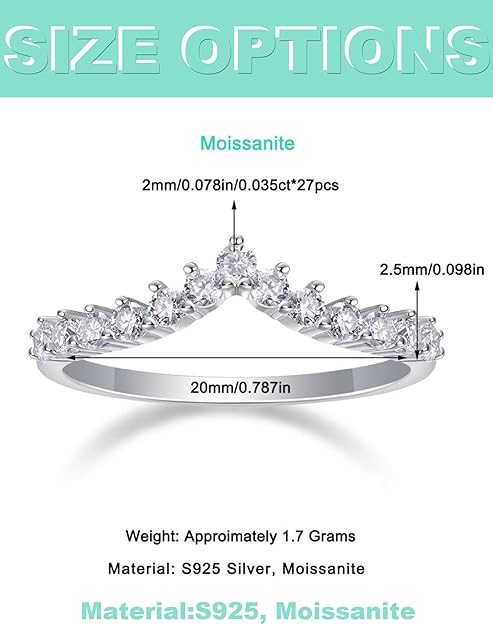 [Embrace] Synthetic Moissanite Ring Sterling Silver with 18K White Gold Plated Shiny Lab Create Diamond Band Promise Rings for Wedding Engagement Gifts for Women Birthday Anniversary Party Gifts