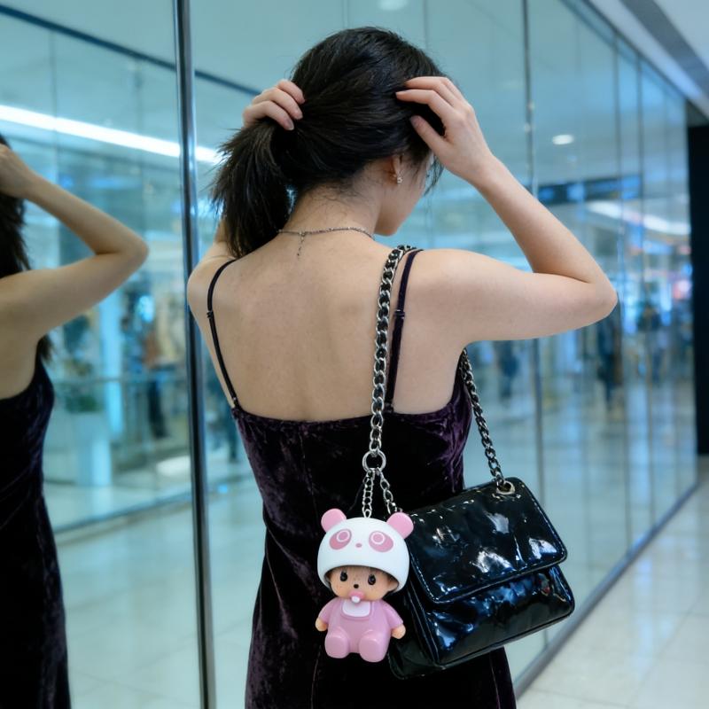 Cute Monkey Keychain, Adorable Monchi Key Ring for Bags, Perfect Day Gift, Fun Accessory for Kids