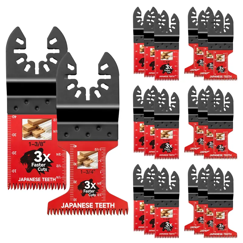 10/20/30/50 Pcs Multitool Professional Japanese Teeth Fast Cutting Oscillating Blade, Compatible with Major Tools, Durable Design, Heavy Duty #GLOBAL PICKS 10/20/30/50 Pcs Multitool Professional Japanese Teeth Fast Cutting Oscillating Blade, Compatible with Major Tools, Durable Design, Heavy Duty #GLOBAL PICKS
