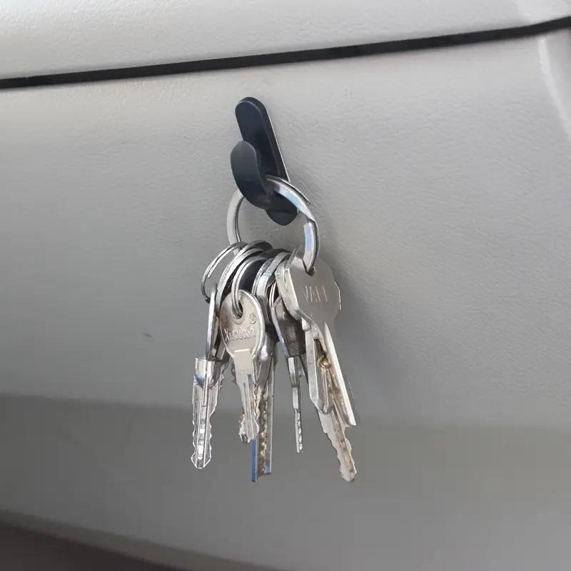 4 Self-Adhesive Car Hooks, Easy Installation Car Organizers, Car Backseat Organizer, Durable Car Accessories for Bags and Wallets, Convenient Use