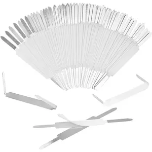 QYH Self-Adhesive Prong Paper Fasteners 1 inch Capacity, 130 Fasteners/Box