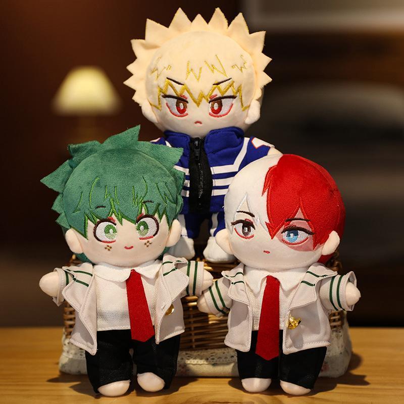 Anime My Hero Academia Plush Toys Cartoon Stuffed Midoriya Izuku Bakugou Katsuki Todoroki Shoto Dolls Kids Gifts Birth