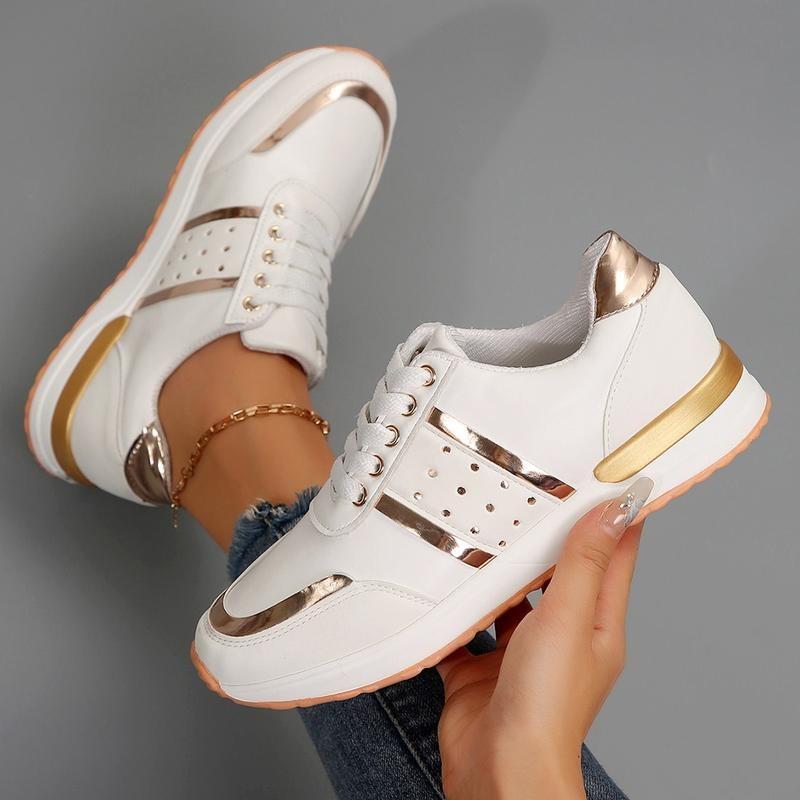 Women's Platform  Walking Shoes Pain Relief Casual Work Shoe Orthotic Arch Support Non Slip Wedge Tennis Sneakers