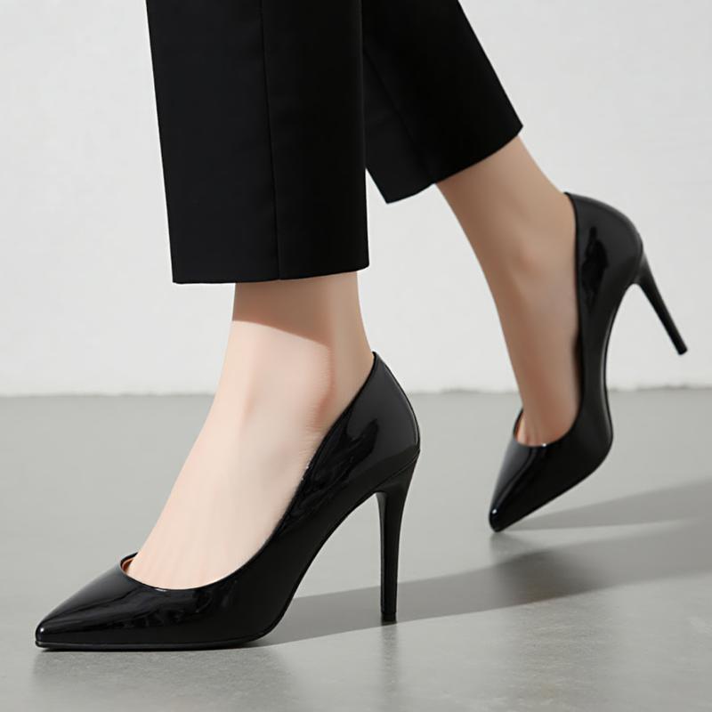 Women’s Pointed Toe Stiletto Heels - Finish Dress Pumps for Party & Office Wear how  to  walk  in  heels Footwear classy  shoes Women's Suede Pointed Toe Pumps