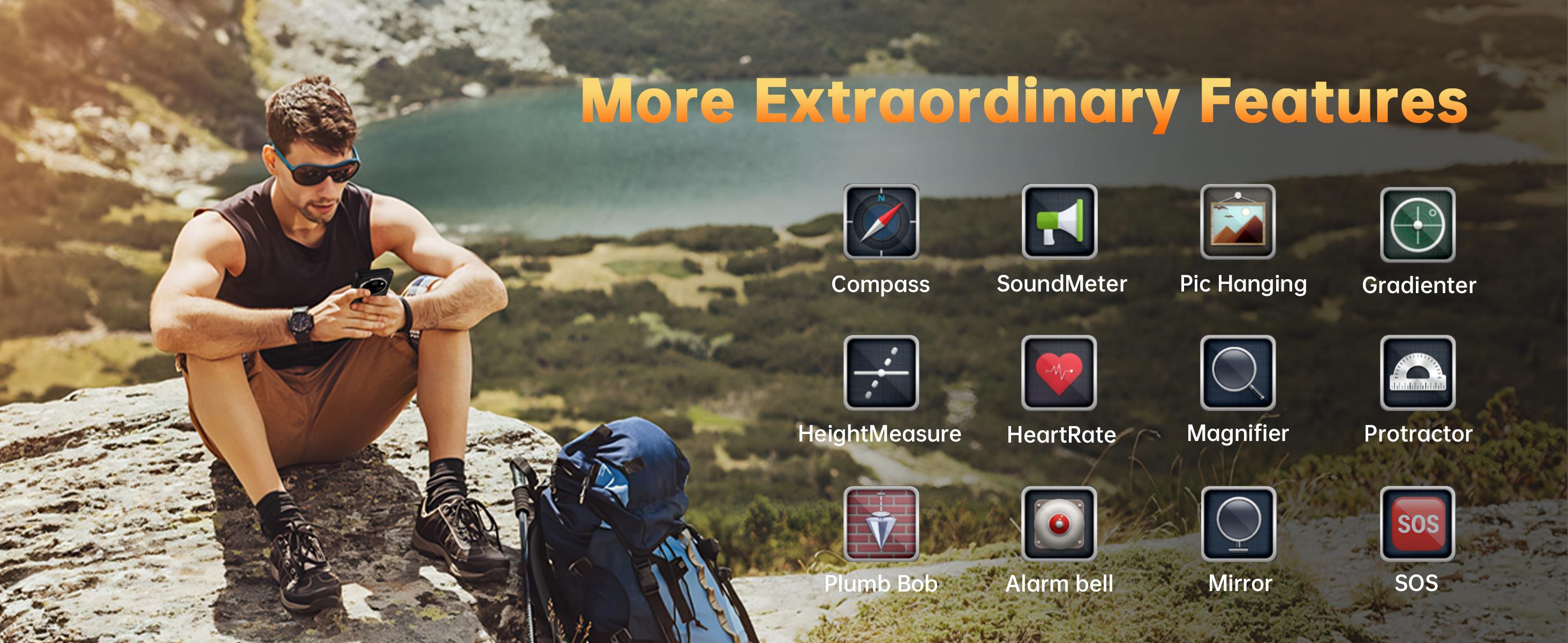 OUKITEL WP55 Pro 5G Rugged Smartphone Unlocked - 48GB+512GB/2TB Android 15 Rugged Cellphones, 6.6''FHD+Display 108MP Rear Camera 11000mAh(33w) Battery Waterproof Phone, IP68/IP69K/NFC/GPS/T-Mobile