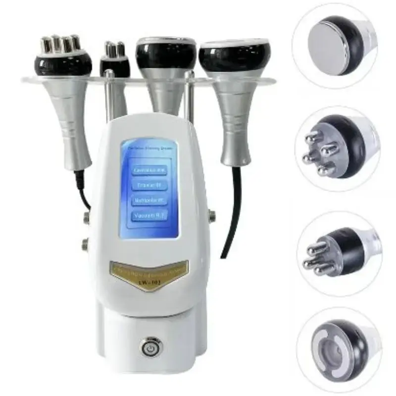 4-In-1 Facial Care Device, 40k Fat Reduction Machine, Ultrasound Liposuction Tightening Instrument, Skin Lifting Muscle Firming Equipment