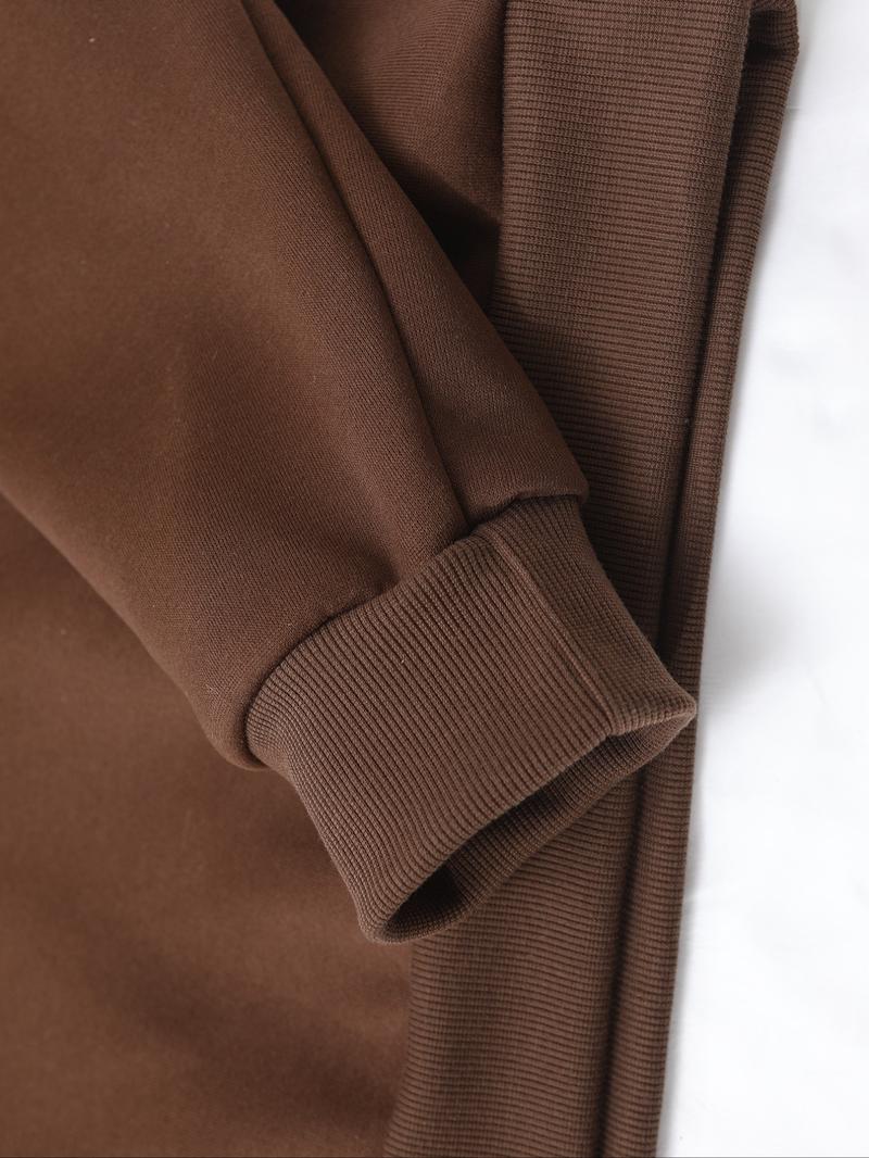 Unisex Y2K Style New York Letter Print Polo Sweatshirt, Thick Retro British Aesthetic Lamb Wool Collar Pullover for Streetwear Casual Wear