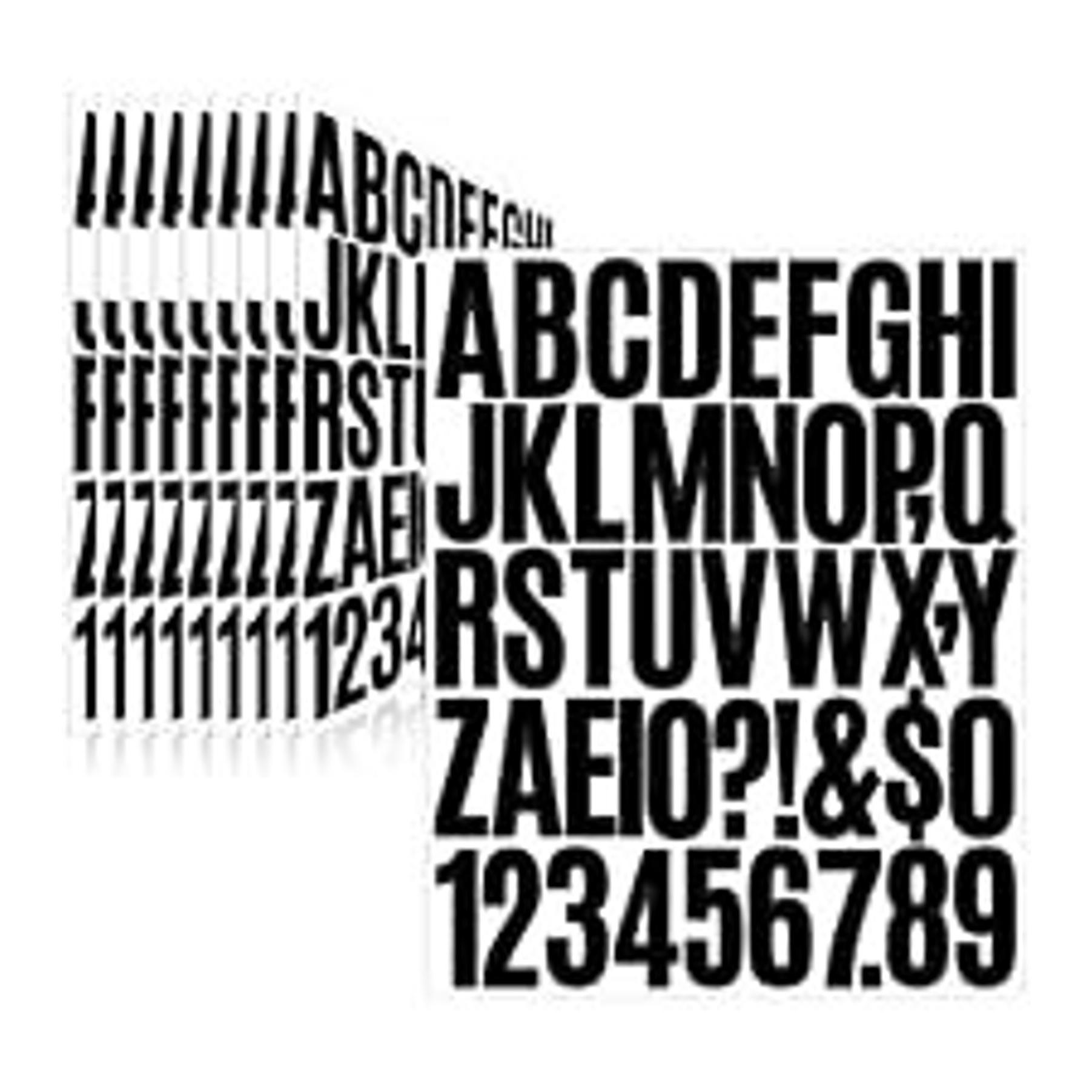 3 Inch Waterproof Vinyl Alphabet Letter Stickers for Mailbox Numbers
