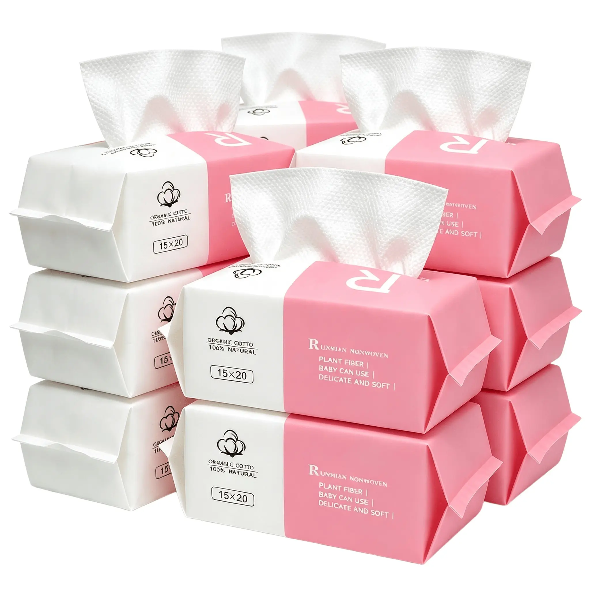 10 Value Packs Face Towels, Disposable Biodegradable Facial Towels for Sensitive Skin, Lint- free Face Wipes for Washing Face, Skincare and Makeup Remover, Dry Wipes, Makeup Removal Wipes