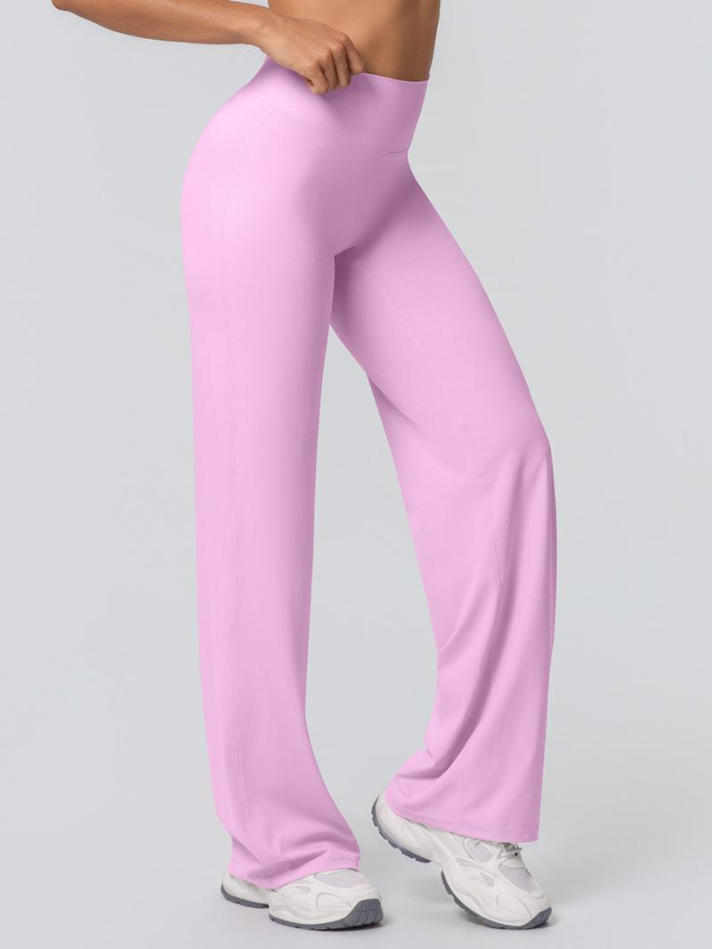 Double-Sided Fleece High-Waisted Loose Breathable Yoga Pants, Wide-Leg Running Fitness Sweatpants, Comfortable Jogger Leggings, Breathable Activewear Bottoms