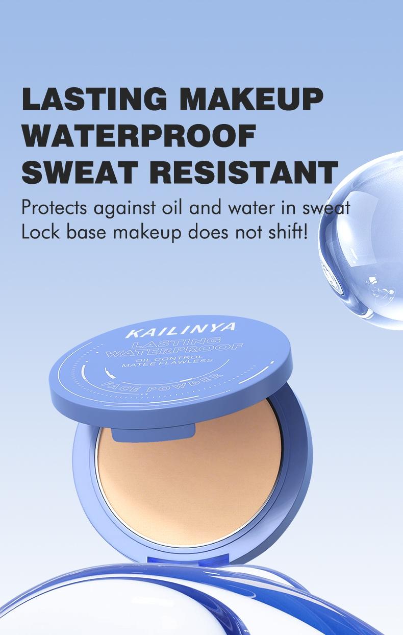 Long-Lasting Waterproof Foundation Powder, Smooth Finish, Non-Cakey, Fine Texture, Ideal for All Skin Types, Perfect for Daily Use