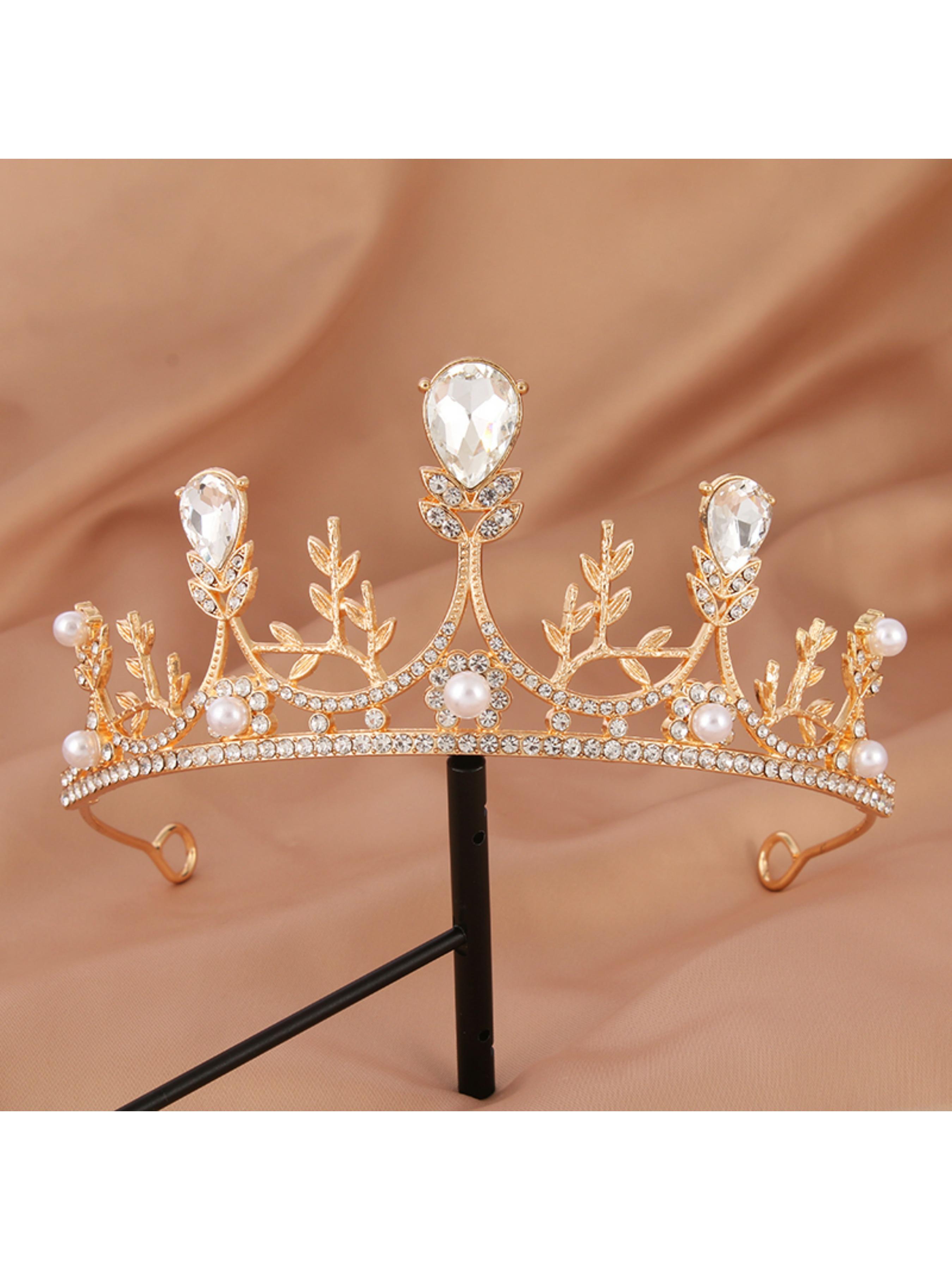 Shining Rhinestone Bridal Headwear Wedding Accessories Crown for Bride Special Day Gift Elegent Hair Accessory