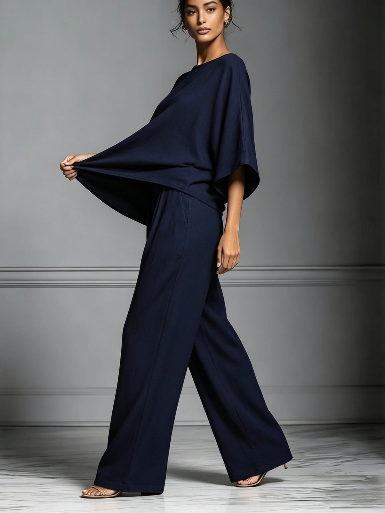 Women's 2026 Summer Bell-Sleeve Loose Clothing Set, Elegant Casual Trendy Outfit for Daily Wear Women's 2026 Summer Bell-Sleeve Loose Clothing Set, Elegant Casual Trendy Outfit for Daily Wear