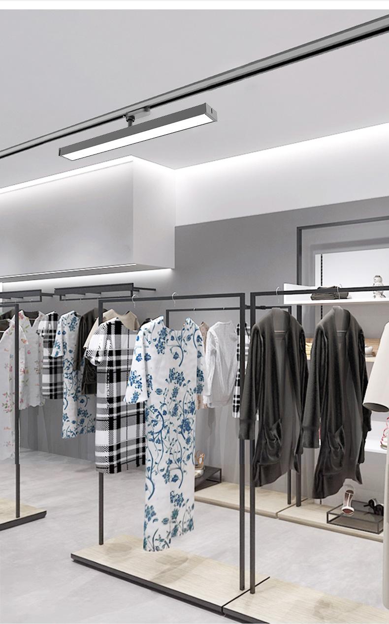 Adjustable Long Track Light LED Diffused Lighting Commercial Clothing Store Supermarket Rail Type Strip Lamp