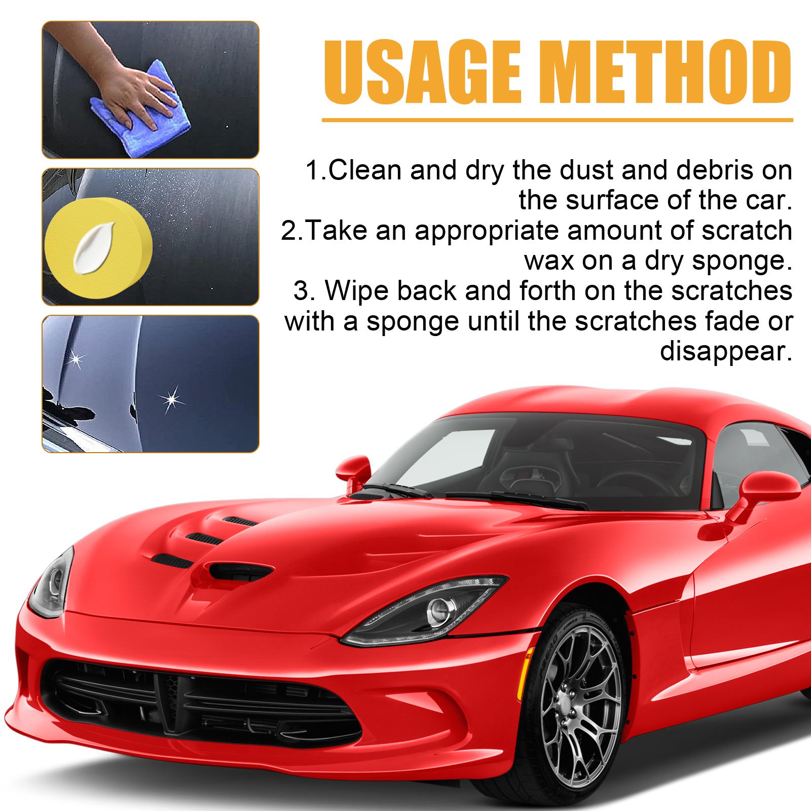 Homonth Car Scratch Fixer Cream - Automobile Coating Agent with Mineral Oil, Fine Mark Surface Polish, Paint Reconditioning & Maintenance Care Product