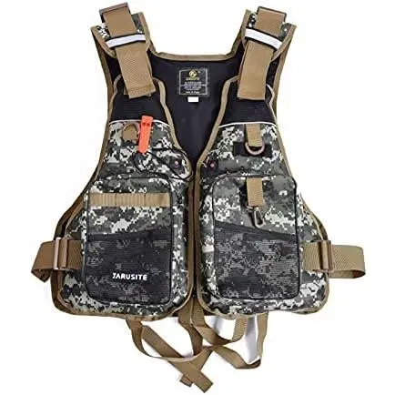 Fishing Vest Safety Life Jacket for Swimming Sailing Boating Kayak Floating Multifunction for Men and Women Vest/Kayak