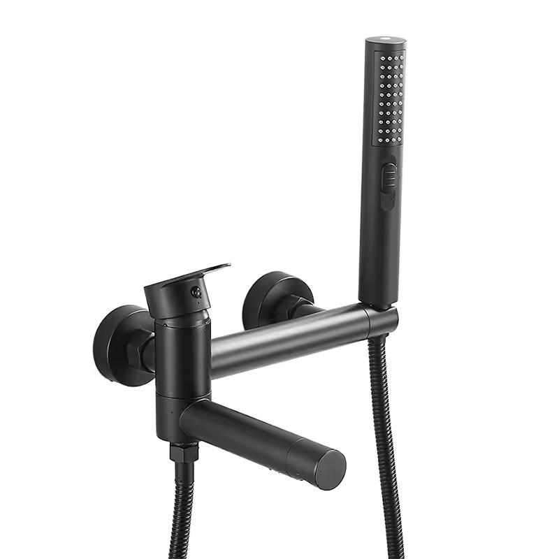 High-Pressure Shower Faucet Set, Includes Long Flexible Hose & Diverter Valve, Upgrade Your Bathroom Experience, Complete Bath Ensemble