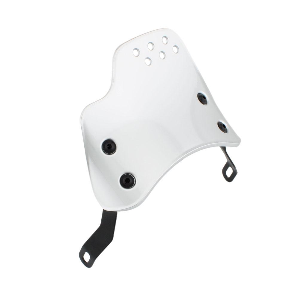 1PC Universal Motorcycle Windshield for Husqvarna Yamaha XSR Royal Enfield Triumph Round Headlight Models UV Resistant Scratch Proof Quick Release Windscreen Cafe Racer Wind Deflector